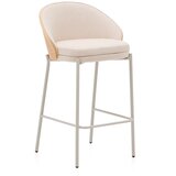 Kave Home Bež/u svijetloj prirodnoj boji barska stolica (visine sjedala 65 cm) Eamy – | shoptok.hr