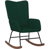  Stolica za ljuljanje tamnozelena baršunasta | shoptok.hr