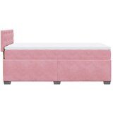 Box spring krevet s madracem ružičasti 90x190 cm baršunasti | shoptok.hr