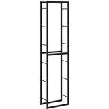 vidaXL Stalak za drva crni 50x30x209 cm čelik | shoptok.hr
