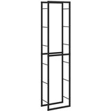 vidaXL Stojalo za drva črno 50x30x209 cm jeklo | Shoptok.si