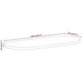 Stolna Mizna plošča 100x50x3,8 cm ovalna trden robusten mangov les | Shoptok.si