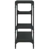  Konzolni stol crni 100 x 30 x 75 cm od konstruiranog drva | shoptok.hr