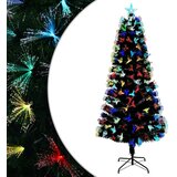  Umjetno božićno drvce s 250 LED svjetlima Zelena 210 cm PVC | shoptok.hr