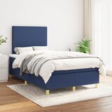  s oprugama i madracem plavi 120 x 200 cm od tkanine | shoptok.hr