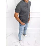DStreet Koszulka polo męska ciemnoszara | shoptok.hr