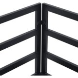 vidaXL Vrtna sedežna garnitura 9 pcs Črna 353 x 353 x 71 cm Aluminij | Shoptok.si