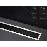 Peštan slivnik premium line 750 crno staklo