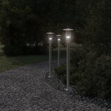  Vanjske podne svjetiljke 3 kom srebrne 100 cm nehrđajući čelik | shoptok.hr