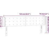  LED uzglavlje tamnoplavo 163x16x78/88 cm baršunasto | Eponuda.ba