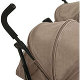  Otroški voziček za dvojčke taupe jeklen, (20802358) | Shoptok.si