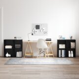vidaXL Komplet TV omaric s polico 4 pcs Črni hrast 72 x 35 x 36.5 cm | Shoptok.si