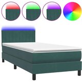 Box Spring postelja z vzmetnico Temno zelena 90x210 cm Velvet, (21791386) | Shoptok.si