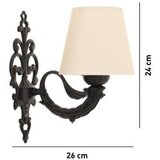 Opviq zidna lampa lily cream black | ePonuda.com