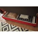 MID.YOU ZOFA S POSTELJNO FUNKCIJO, rdeča tekstil | Shoptok.si