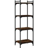  Regal za knjige s 4 razine boja hrasta 40 x 30 x 120 cm drveni | Eponuda.com