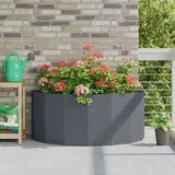 Cvetlično korito Antracit 120 x 60 x 50 cm Jeklo
