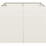 vidaXL Sadilnik Bela 100x100x80 cm Jeklo | Shoptok.si