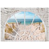 Samoljepljiva foto tapeta - Window View - Beach 98x70 | shoptok.hr