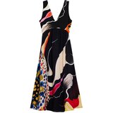 Desigual Haljina žuta / crvena / crna / bijela | shoptok.hr