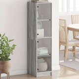  Visoka komoda sa staklenim vratima boja hrasta 35 x 37 x 142 cm | shoptok.hr