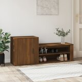 The Living Store Omarica za čevlje rjav hrast 130x35x54 cm inženirski les - Omarica Za Čevlje, (21433976) Cene