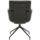 Dieter Knoll NASLANJAČ, kovina, usnje črna | Shoptok.si
