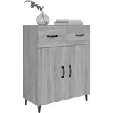  Komoda siva sonoma 69,5x34x90 cm inženirski les, (20654231) | Shoptok.si