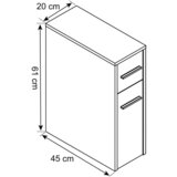 MID.YOU Spodnja Omarica Zalo, Bela, Črna | Shoptok.si