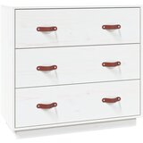  Komoda bijela 80 x 40 x 75 cm od masivne borovine | shoptok.hr