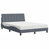 Krevet s madracem Hanko tamnosivi 120 x 200 cm baršunasti | Eponuda.com
