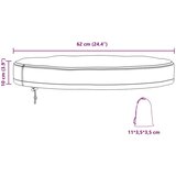  Pokrivač za Vanjski Stol Crna 62 x 62 x 10 cm 420D tkanina | shoptok.hr