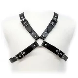 BLACK BUCKLE HARNESS FOR MEN