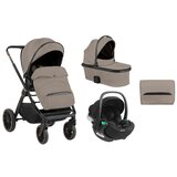 Kikka Boo kolica tiffany 3in1 premium set sa auto sedištem i-trail i-size i tvrdom korpom beige | ePonuda.com