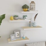 vidaXL plutajuće zidne police 4 kom hrast i bijele 60x23,5x3,8 cm MDF Cijene
