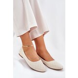 Boto Ladies Flat Ballerinas With Glitter Gold Tatorelis | shoptok.hr