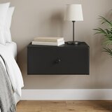  Noćni ormarić za montažu na zid Zidne Crna 49 x 34,5 x 20 cm | shoptok.hr