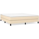  Krevet s oprugama i madracem krem 180x200 cm od tkanine | shoptok.hr