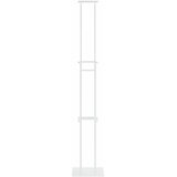  Stalci za sajmove 2 kom. Bijelo 30 x 23,5 x 210 cm Čelik Slike