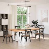  Noge jedilne mize V-oblika 2 kosa Bela 80x(72-73,3) cm Jeklo, (21828634) | Shoptok.si