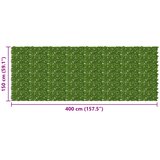  Zaslon za balkon s lišćem Zelena i žuta 400 x 150 cm | shoptok.hr