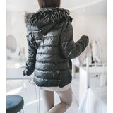 Gemre Dark green jacket with a fur hood Poisson | Shoptok.si