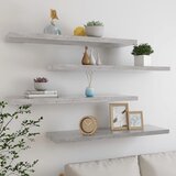vidaXL Plutajuće zidne police 4 kom boja betona 90x23,5x3,8 cm MDF Cijene