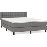  s oprugama i madracem tamnosivi 140x190 cm od tkanine | shoptok.hr