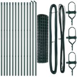 vidaXL Euro Ograda s 13 Stupova 1x25 m Galvanizirani Čelik Zeleni Cijene