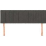  Uzglavlja 2 kom tamnosiva 72 x 5 x 78/88 cm baršunasta | shoptok.hr