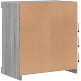  Komoda s LED svjetlima boja sivog hrasta 60,5x37x67 cm | shoptok.hr