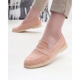 Resti Women's eco-suede moccasins in pink Daffer- Footwear | ePonuda.com