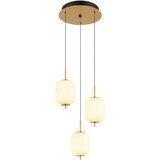 Lesnina-XXXL Viseća LED svjetiljka Ewald (20 W, Topla bijela, Ø x V: 37,5 x 220 cm, 3 Kom.) | shoptok.hr