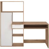 MID.YOU PISALNA MIZA leseni material bela, barve hrasta | Shoptok.si